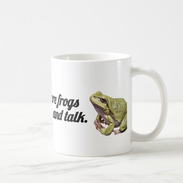 ✨ Funny Gossip Frog Mug |“They Drink & Talk” Quote Kaffemugg (Höger)