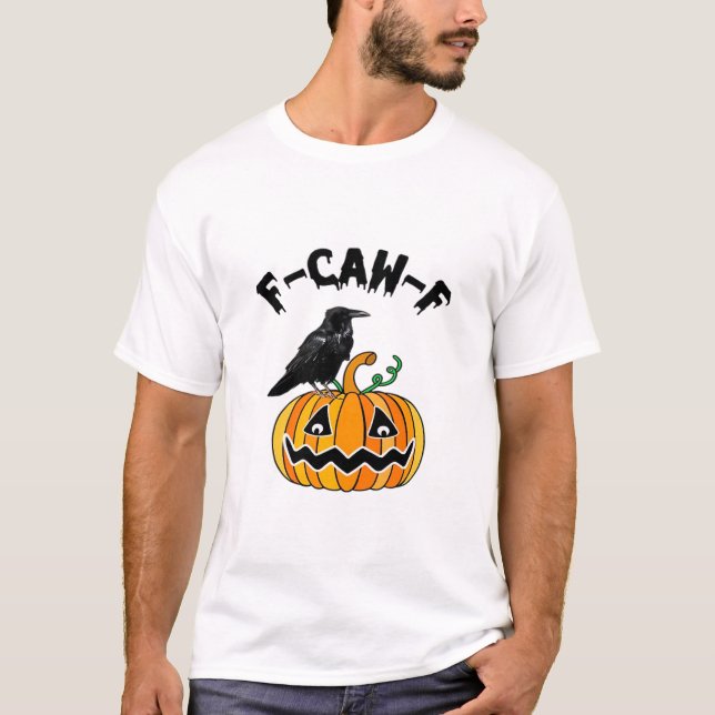 Funny Gothic Crow Humor F-Caw-F Essential T Shirt (Framsida)