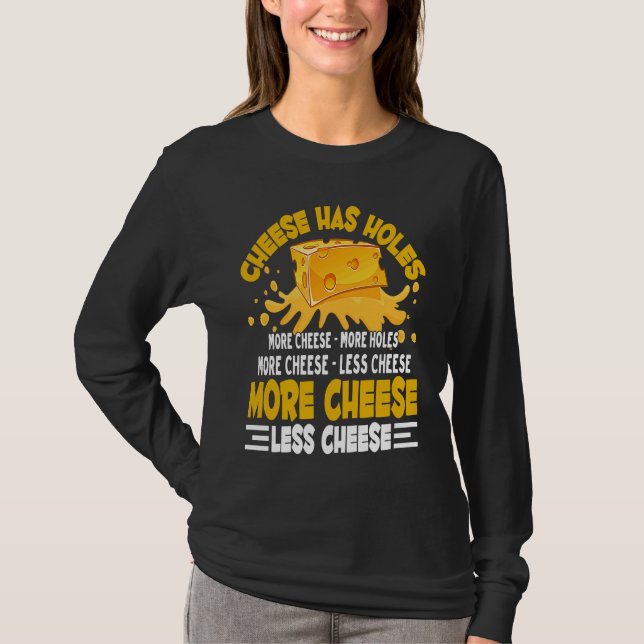 Funny Gouda Lover Cheesus More Cheese Brie Gouda V T Shirt (Framsida)
