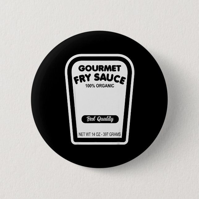 Funny Gourmet Fry Sauce Easy Halloween Group Costu Knapp (Framsida)