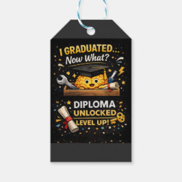Funny Graduation Shirt – I Graduated Now What Presentetikett