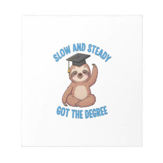 Funny Graduation Sloth Anteckningsblock