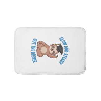 Funny Graduation Sloth Badrumsmatta