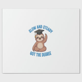 Funny Graduation Sloth Presentpapper