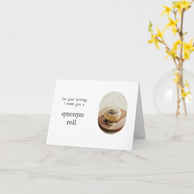 Funny Grammar Police Birthday Kort (Gul blomma)