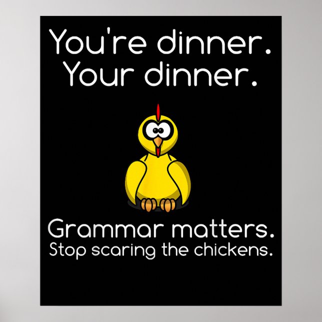 Funny Grammar Poster (Framsidan)