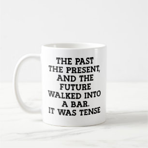 Funny Grammar Tense Joke Kaffemugg