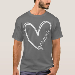 Funny Grammie Heart för mormor Mor Dag Kvinnor T Shirt