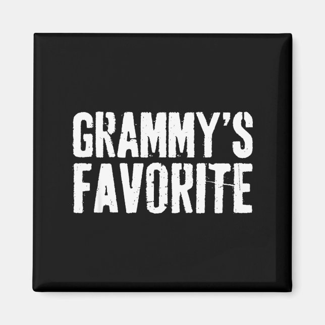 Funny Grammy’s Favorite Funny Grandparent Granhild Magnet (Framsidan)
