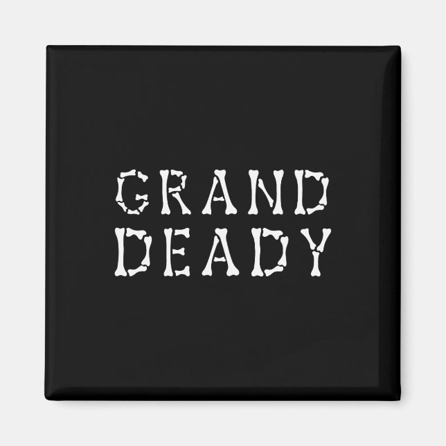 Funny Grand Deady Halloween Mummy Deady Halloween Magnet (Framsidan)