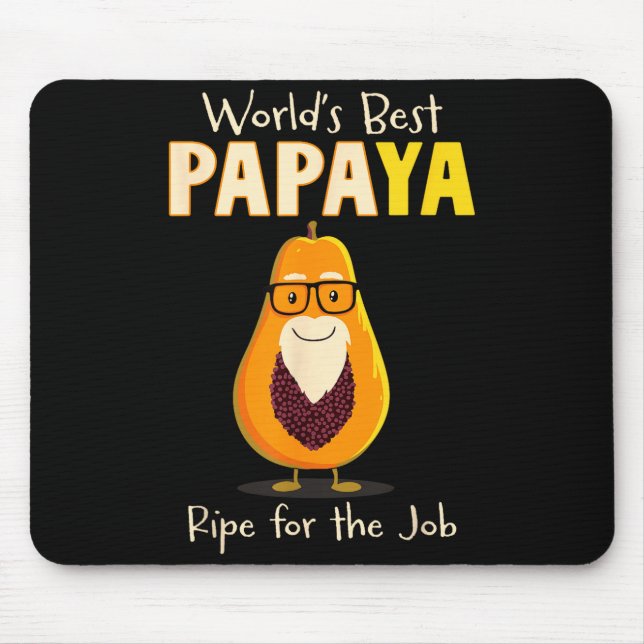 Funny Grandfather World's Papa Papaya Pun  Musmatta (Framsidan)