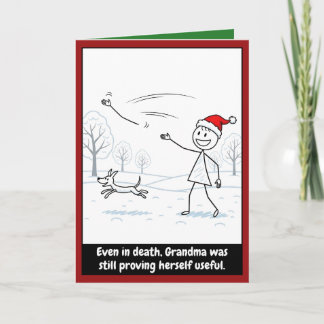 Funny Grandma Christmas Kort