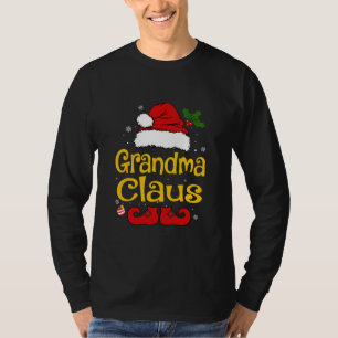 Funny Grandma Claus jul Pajamas Santa T Shirt