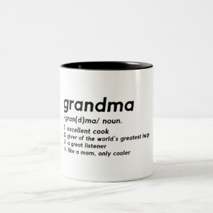 Funny Grandma Definition Two-Tone Coffee Mugg
