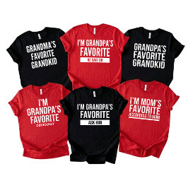 Funny Grandma Favorite Gift Cute Family T Shirt