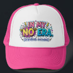 Funny Grandma In My No Era Grandkids Excluded Keps<br><div class="desc">Embrace the hilarious reality of modern grandparenting with this vibrant, pop-art-inspired design. Featuring a bold "In My 'No' Era" headline, this graphic is a playful nod to the popular "eras" trend, specifically tailored for the grandma who has officially reached her limit with everyone—except, of course, the grandkids. The aesthetic pulls...</div>