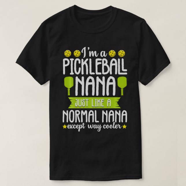 Funny Grandma Pickleball Nana Pappa Coola Paddle B T Shirt (Design framsida)