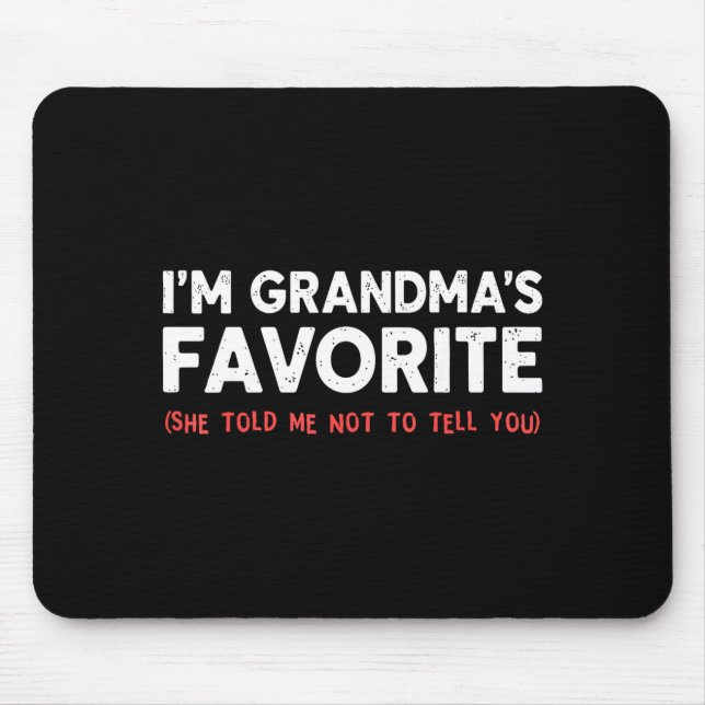Funny Grandma’s Favorite Granhild I'm Grandma’s Fa Musmatta (Framsidan)