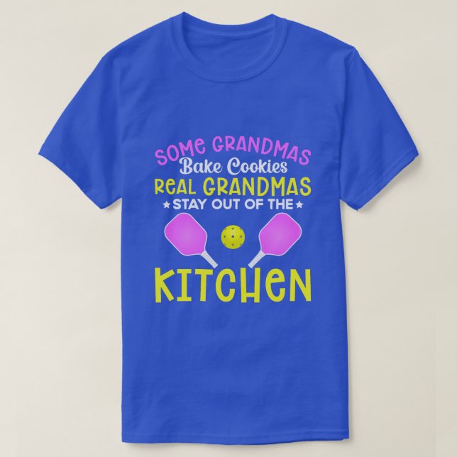 Funny Grandma Sport Älskare Grandmor Pickleball T Shirt (Design framsida)