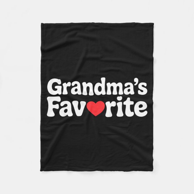 Funny Grandmas Favorite Family Humor Tees For Men  Fleecefilt (Framsidan)