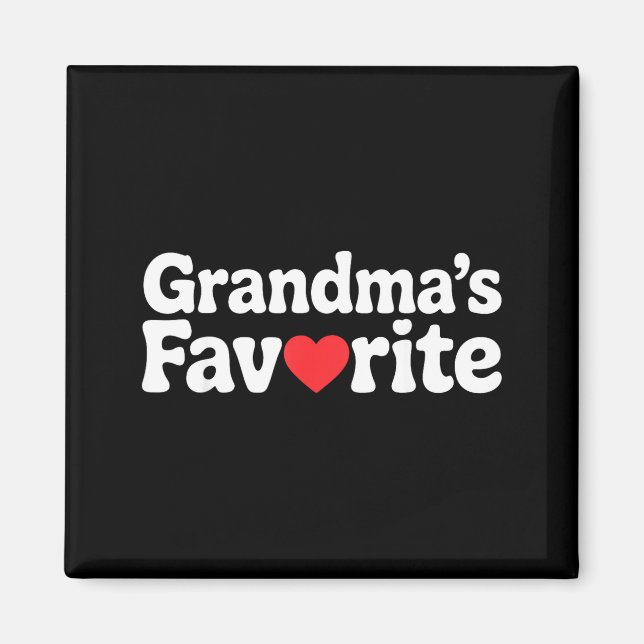 Funny Grandmas Favorite Family Humor Tees For Men  Magnet (Framsidan)