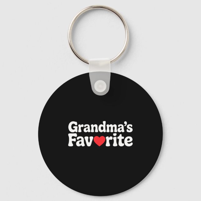 Funny Grandmas Favorite Family Humor Tees For Men  Nyckelring (Framsida)