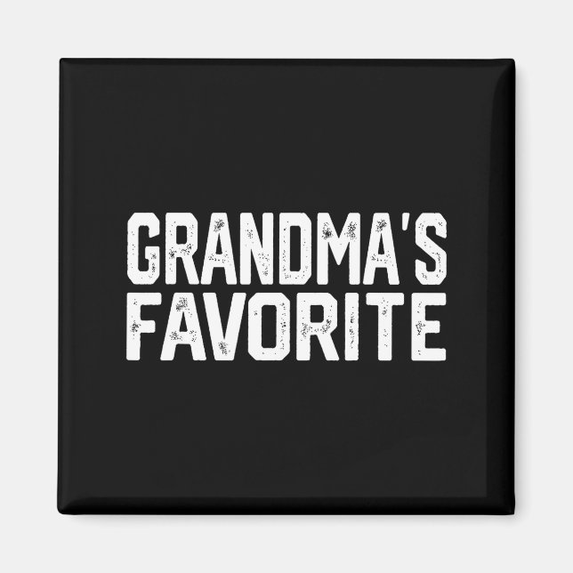 Funny Grandma's Favorite Grandparent Granhild  Magnet (Framsidan)