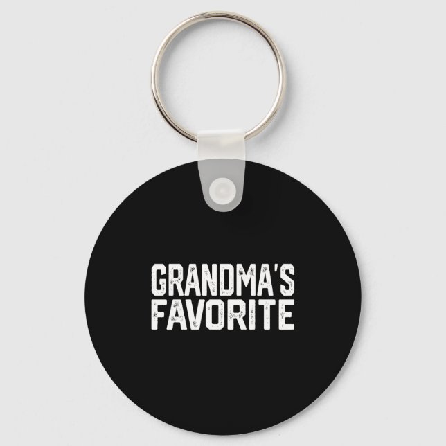 Funny Grandma's Favorite Grandparent Granhild  Nyckelring (Framsida)