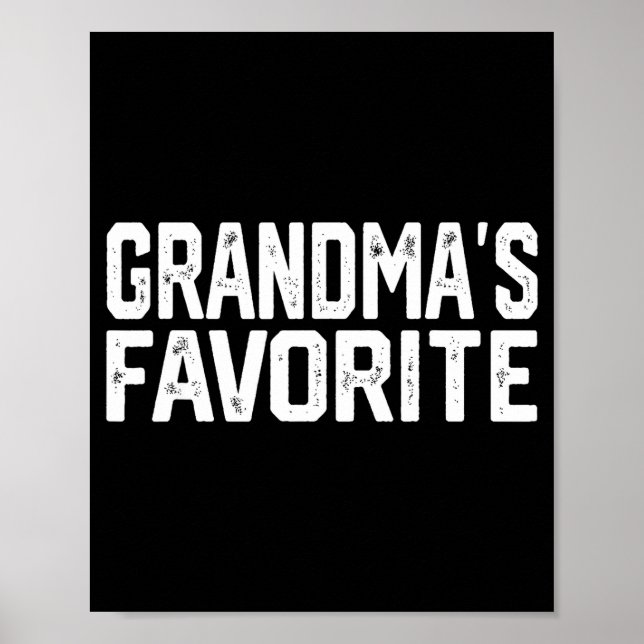 Funny Grandma's Favorite Grandparent Granhild  Poster (Framsidan)