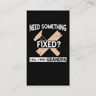 Funny Grandpa Crateur Humor Handyman Visitkort