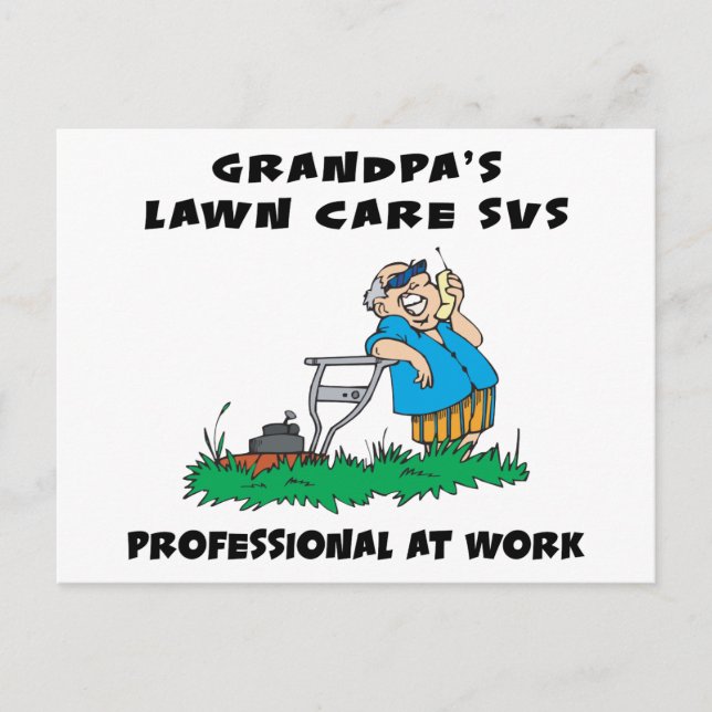 Funny Grandpa Gift Vykort (Framsida)