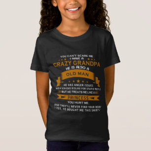 Funny Grandpa Granddotter Princess ord art T Shirt