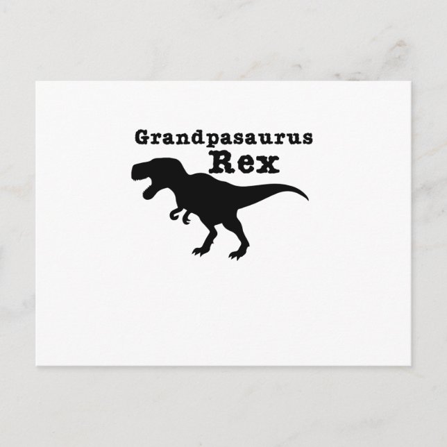 Funny Grandpa Grandpasaurus Rex Dinosaur Vykort (Framsida)
