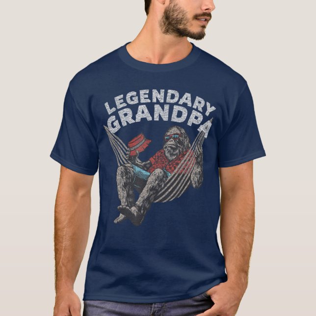 Funny Grandpa Legendary Saying friend T Shirt (Framsida)