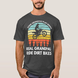 Funny Grandpa Motocross Dirt Bike Rider Braaap T Shirt