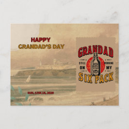 Funny Grandpa Sex Pack-vykort - Fars dag Helg Vykort