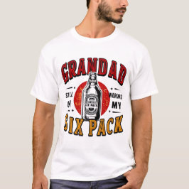 Funny Grandpa Six Pack Tee - Fars dag Beer Gift