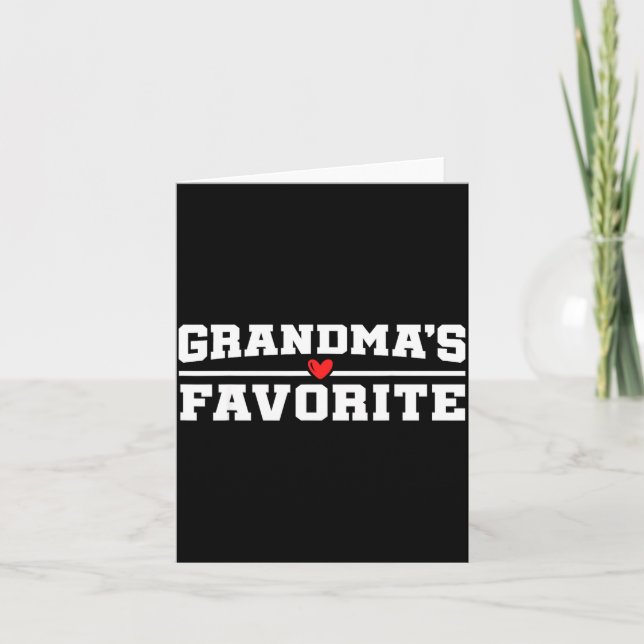 Funny Grandparent Favorite Granhild  Kort (Framsida)