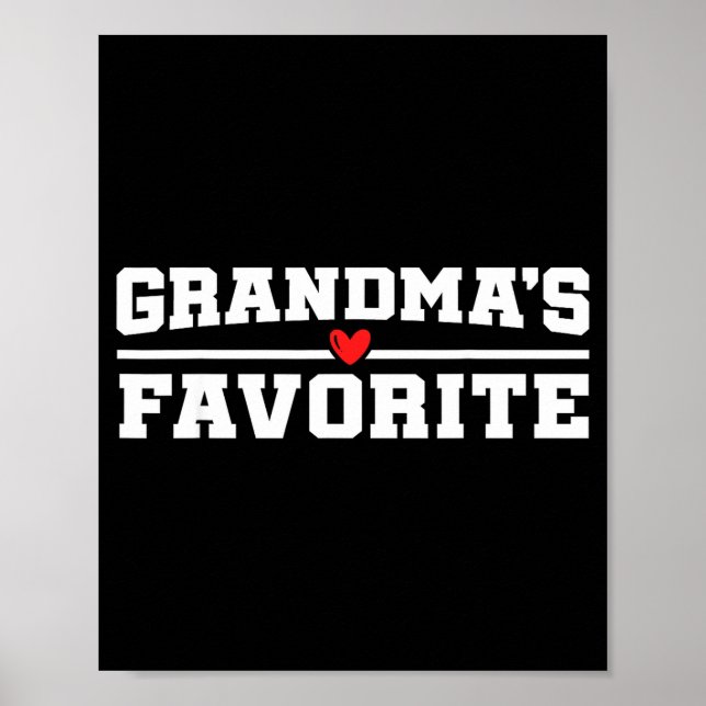 Funny Grandparent Favorite Granhild  Poster (Framsidan)