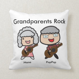 Funny Grandparent Sten Guitar Personalize Kudde