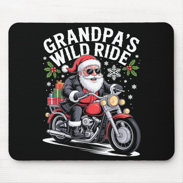 Funny Grandpa's Biker Ride Christmas Motorcycle Sa Musmatta (Framsidan)