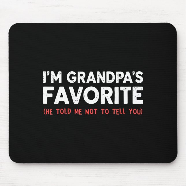 Funny Grandpa's Favorite Granhild I'm Grandpa's Fa Musmatta (Framsidan)