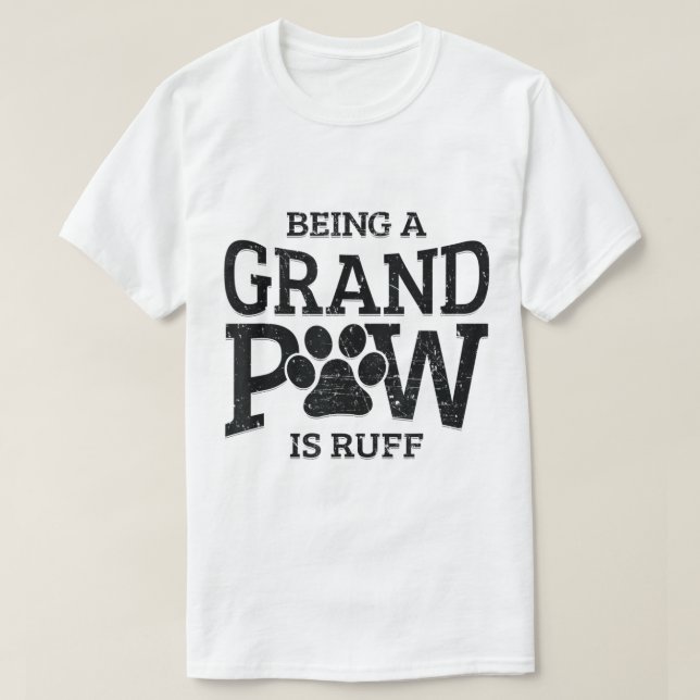 Funny Grandpaw Dog Lover Design T Shirt (Design framsida)