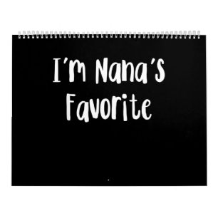 Funny Grandson Jag är Nanas favoriter Kalender