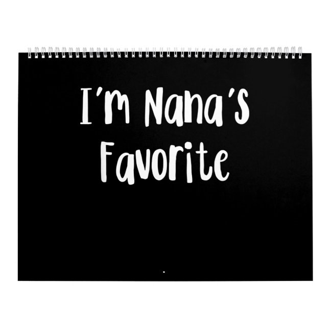 Funny Grandson | Jag är Nanas favoriter Kalender (Omslag)
