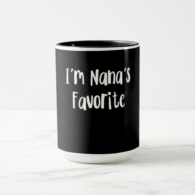 Funny Grandson | Jag är Nanas favoriter Mugg (Center)