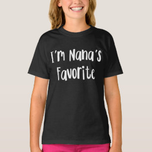 Funny Grandson Jag är Nanas favoriter T Shirt