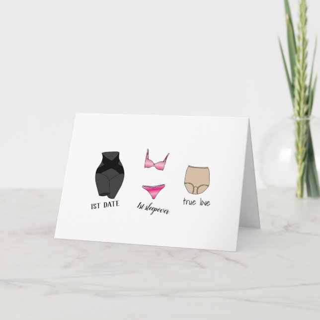 Funny Granny Panties Valentines day Helgdag Card Helgkort (Framsida)