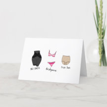Funny Granny Panties Valentines day Helgdag Card