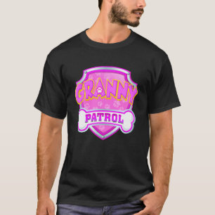 Funny Granny Patrol - Hund Mamma, Pappa, För manar T Shirt